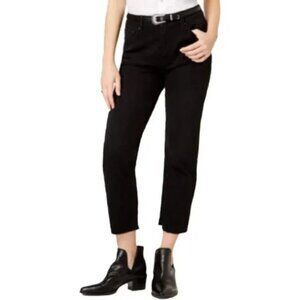 Rewash Women's Charlie High Rise Slim Straight Leg Crop Jeans Black Size 3R NWT